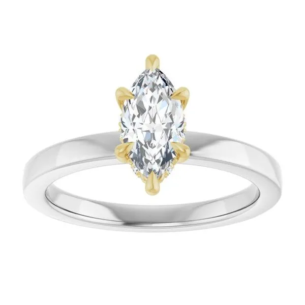 Claw-Prong Hidden Halo-Style Engagement Ring Image 3 Mark Jewellers La Crosse, WI