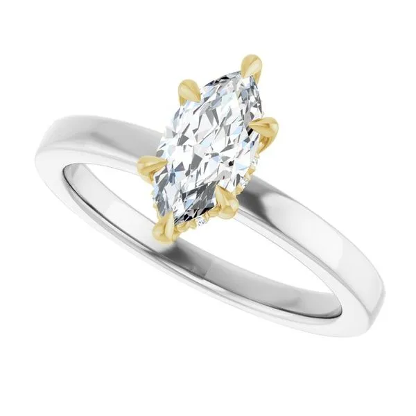 Claw-Prong Hidden Halo-Style Engagement Ring Image 5 Futer Bros Jewelers York, PA