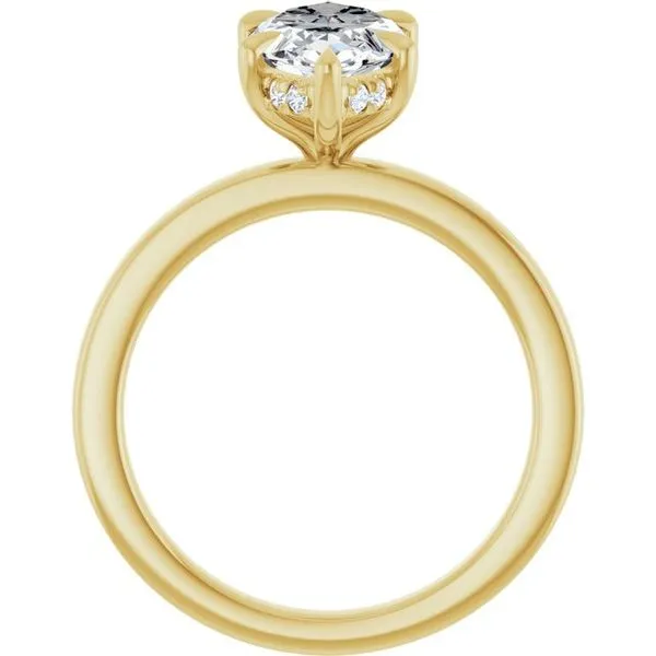 Claw-Prong Hidden Halo-Style Engagement Ring Image 2 Mark Jewellers La Crosse, WI