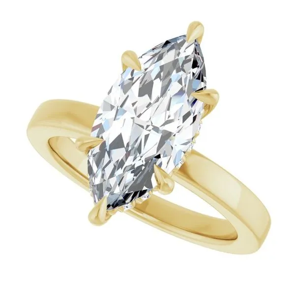 Claw-Prong Hidden Halo-Style Engagement Ring Image 5 Futer Bros Jewelers York, PA