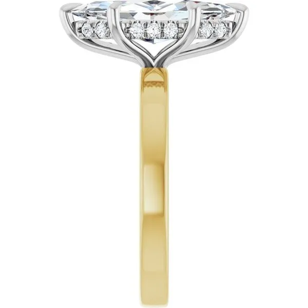 Claw-Prong Hidden Halo-Style Engagement Ring Image 4 The Jewelry Source El Segundo, CA