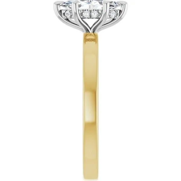 Claw-Prong Hidden Halo-Style Engagement Ring Image 4 Shipley's Fine Jewelry Hampstead, MD