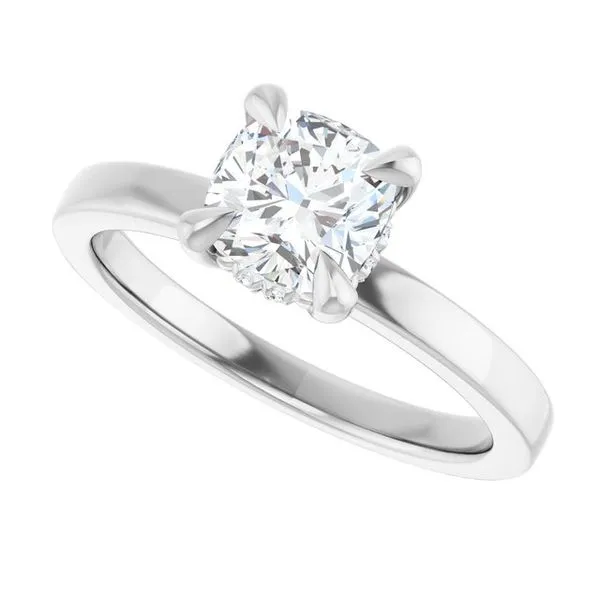 Claw-Prong Hidden Halo-Style Engagement Ring Image 5 Mark Jewellers La Crosse, WI