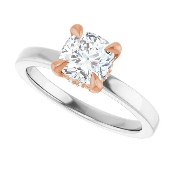 Claw-Prong Hidden Halo-Style Engagement Ring Image 5 Raleigh Diamond Fine Jewelry Raleigh, NC