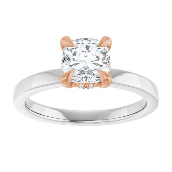 Claw-Prong Hidden Halo-Style Engagement Ring Image 3 Shipley's Fine Jewelry Hampstead, MD