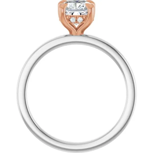 Claw-Prong Hidden Halo-Style Engagement Ring Image 2 Northwood Jewelers Northwood, OH
