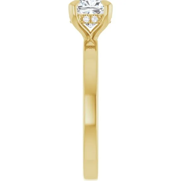 Claw-Prong Hidden Halo-Style Engagement Ring Image 4 Vulcan's Forge LLC KANSAS CITY, MO