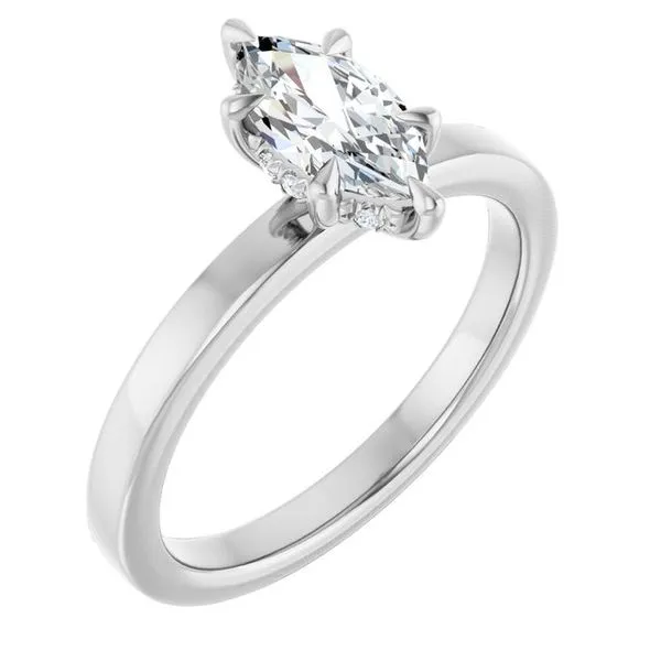 Claw-Prong Hidden Halo-Style Engagement Ring Shipley's Fine Jewelry Hampstead, MD