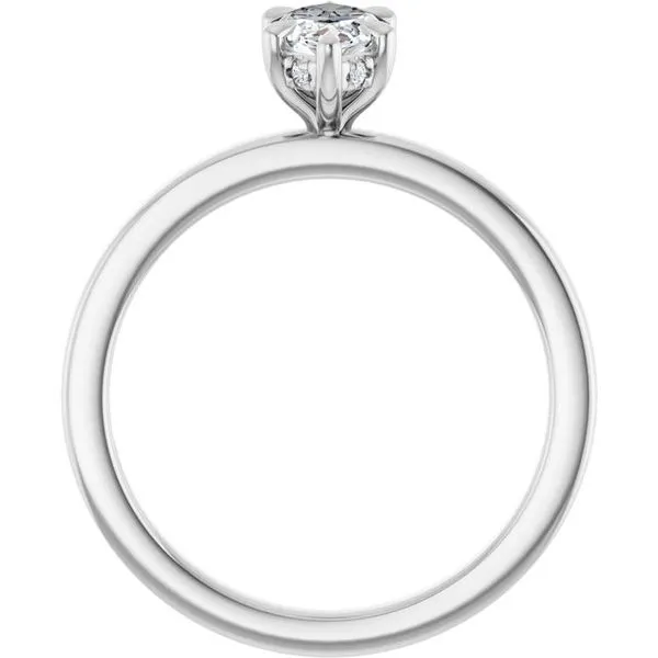 Claw-Prong Hidden Halo-Style Engagement Ring Image 2 House of Silva Wooster, OH