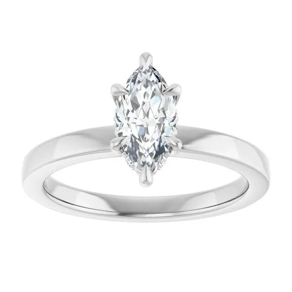 Claw-Prong Hidden Halo-Style Engagement Ring Image 3 House of Silva Wooster, OH