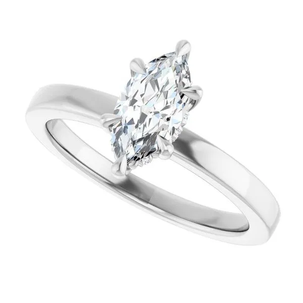 Claw-Prong Hidden Halo-Style Engagement Ring Image 5 House of Silva Wooster, OH