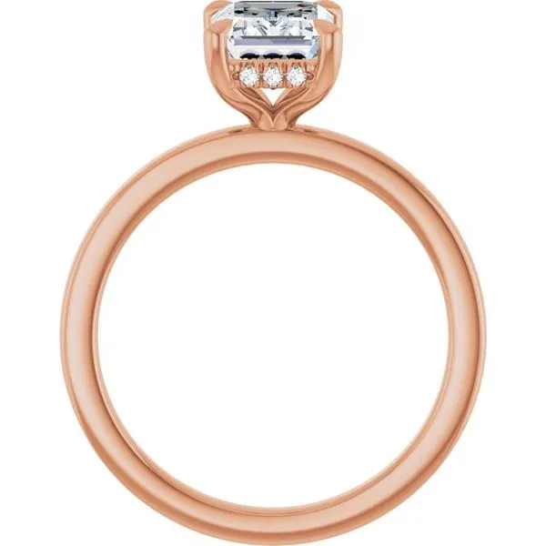 Claw-Prong Hidden Halo-Style Engagement Ring Image 2 Futer Bros Jewelers York, PA