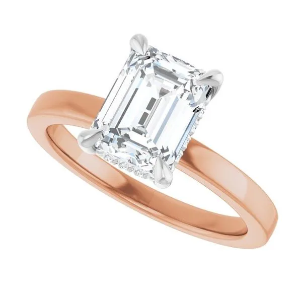 Claw-Prong Hidden Halo-Style Engagement Ring Image 5 Shipley's Fine Jewelry Hampstead, MD