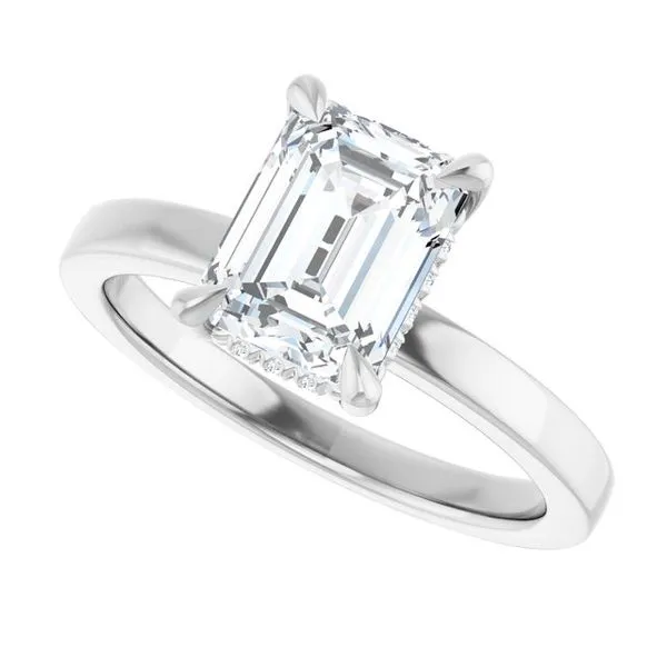 Claw-Prong Hidden Halo-Style Engagement Ring Image 5 Virtus Collective Newport Beach , CA