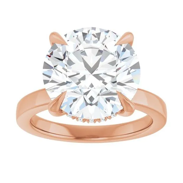 Claw-Prong Hidden Halo-Style Engagement Ring Image 3 Raleigh Diamond Fine Jewelry Raleigh, NC