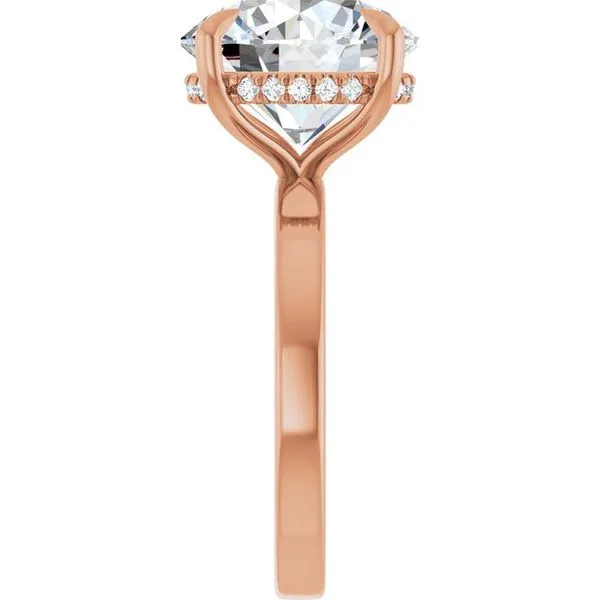 Claw-Prong Hidden Halo-Style Engagement Ring Image 4 J. Thomas Jewelers Rochester Hills, MI