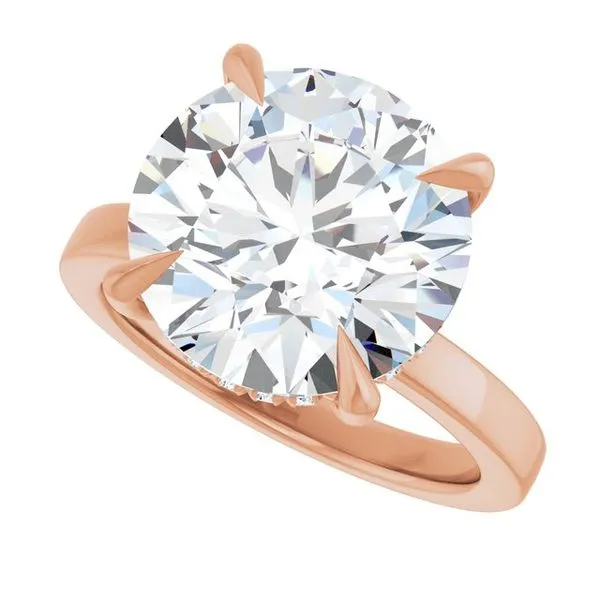 Claw-Prong Hidden Halo-Style Engagement Ring Image 5 Clater Jewelers Louisville, KY