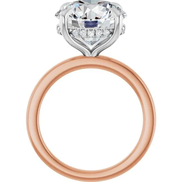 Claw-Prong Hidden Halo-Style Engagement Ring Image 2 Clater Jewelers Louisville, KY