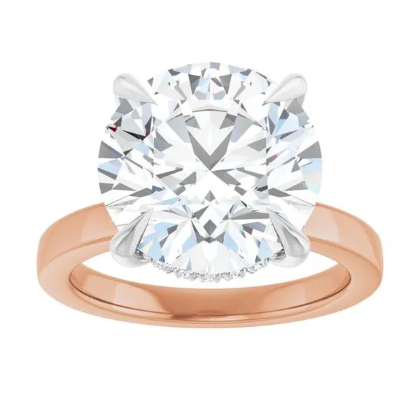 Claw-Prong Hidden Halo-Style Engagement Ring Image 3 Futer Bros Jewelers York, PA