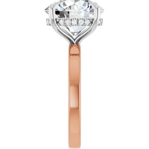 Claw-Prong Hidden Halo-Style Engagement Ring Image 4 Mark Jewellers La Crosse, WI