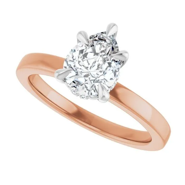 Claw-Prong Hidden Halo-Style Engagement Ring Image 5 Mark Jewellers La Crosse, WI