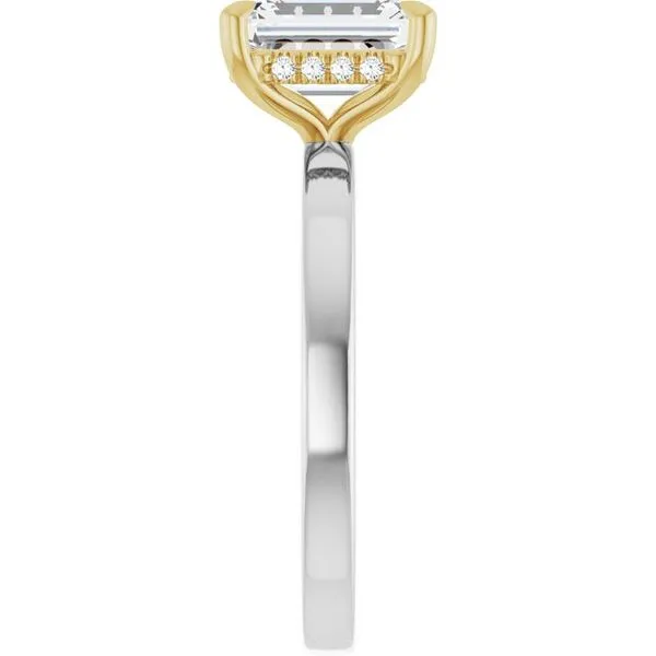 Claw-Prong Hidden Halo-Style Engagement Ring Image 4 JF Jones Jewelers Rochester, NY