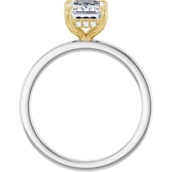 Claw-Prong Hidden Halo-Style Engagement Ring Image 2 Vulcan's Forge LLC KANSAS CITY, MO