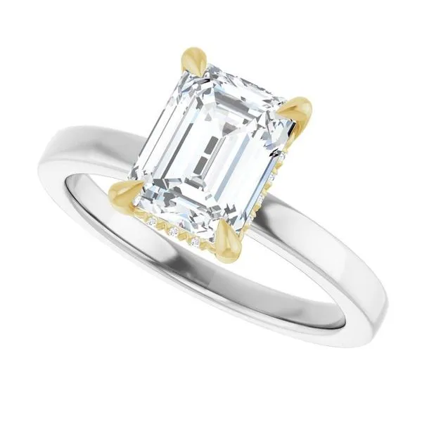 Claw-Prong Hidden Halo-Style Engagement Ring Image 5 Paul James Jewelers Angels Camp, CA