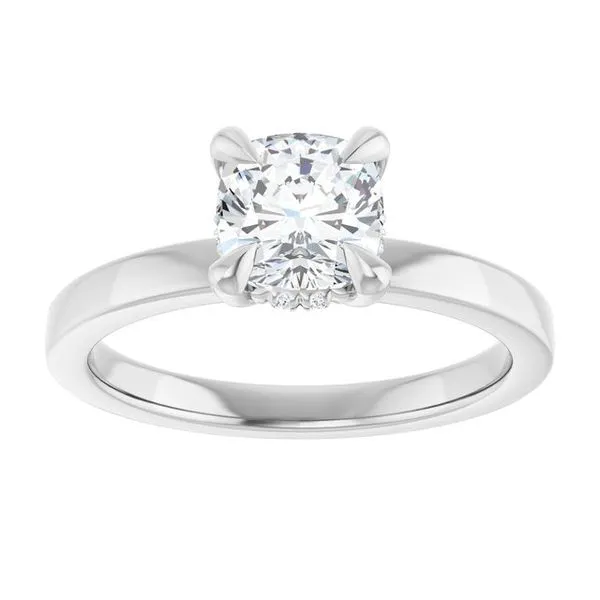 Claw-Prong Hidden Halo-Style Engagement Ring Image 3 Raleigh Diamond Fine Jewelry Raleigh, NC