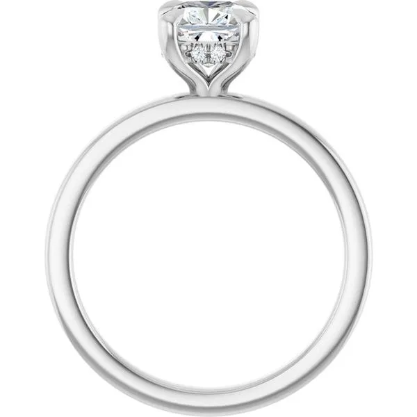 Claw-Prong Hidden Halo-Style Engagement Ring Image 2 The Jewelry Source El Segundo, CA