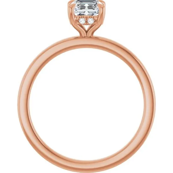 Claw-Prong Hidden Halo-Style Engagement Ring Image 2 House of Silva Wooster, OH