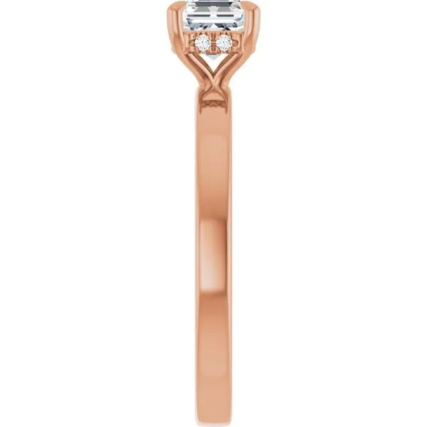 Claw-Prong Hidden Halo-Style Engagement Ring Image 4 Natale Jewelers Sewell, NJ