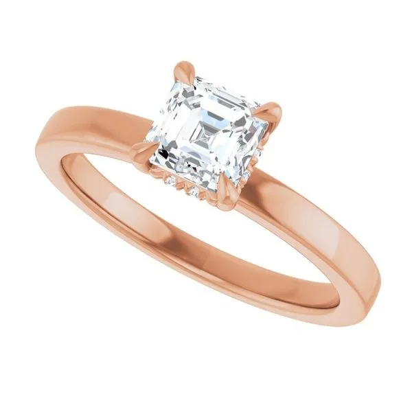 Claw-Prong Hidden Halo-Style Engagement Ring Image 5 J. Thomas Jewelers Rochester Hills, MI