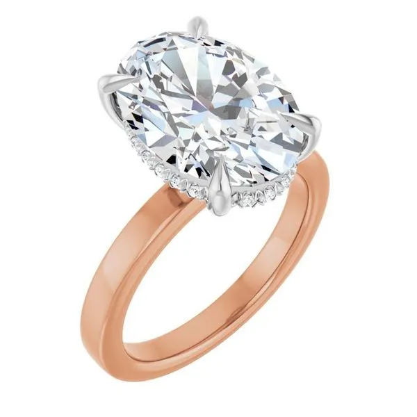 Claw-Prong Hidden Halo-Style Engagement Ring House of Silva Wooster, OH
