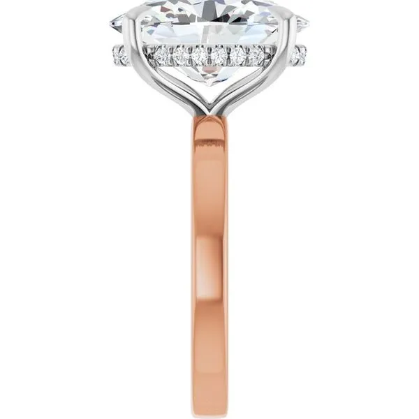 Claw-Prong Hidden Halo-Style Engagement Ring Image 4 J. Thomas Jewelers Rochester Hills, MI