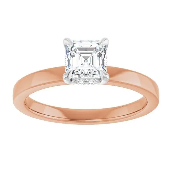 Claw-Prong Hidden Halo-Style Engagement Ring Image 3 Natale Jewelers Sewell, NJ