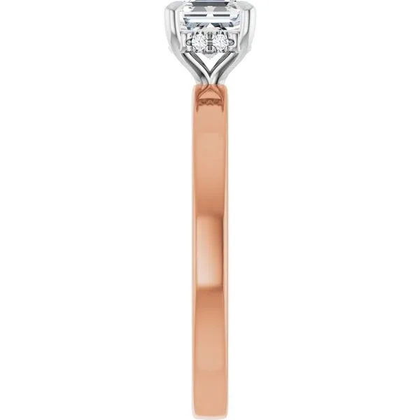 Claw-Prong Hidden Halo-Style Engagement Ring Image 4 J. West Jewelers Round Rock, TX