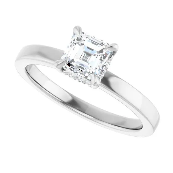 Claw-Prong Hidden Halo-Style Engagement Ring Image 5 Arezzo Jewelers Elmwood Park, IL
