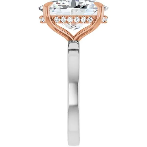 Claw-Prong Hidden Halo-Style Engagement Ring Image 4 J. Thomas Jewelers Rochester Hills, MI