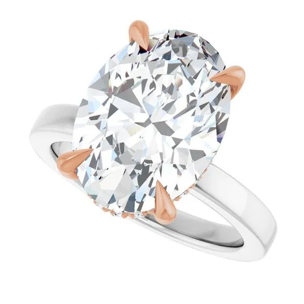 Claw-Prong Hidden Halo-Style Engagement Ring Image 5 Futer Bros Jewelers York, PA