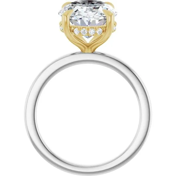 Claw-Prong Hidden Halo-Style Engagement Ring Image 2 Northwood Jewelers Northwood, OH