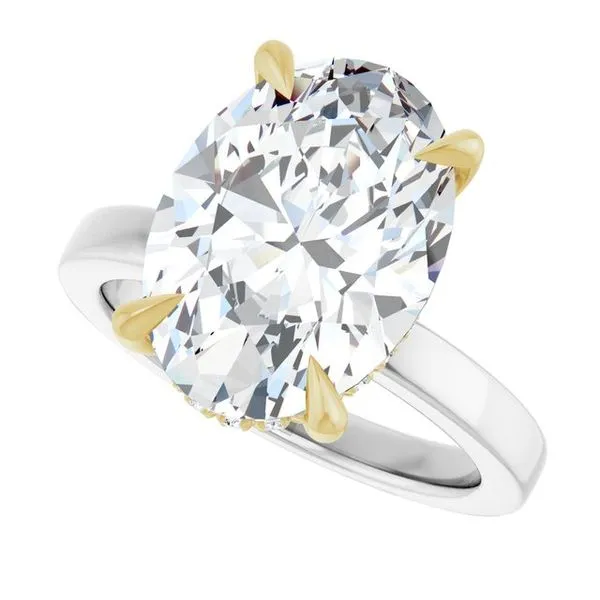 Claw-Prong Hidden Halo-Style Engagement Ring Image 5 Futer Bros Jewelers York, PA