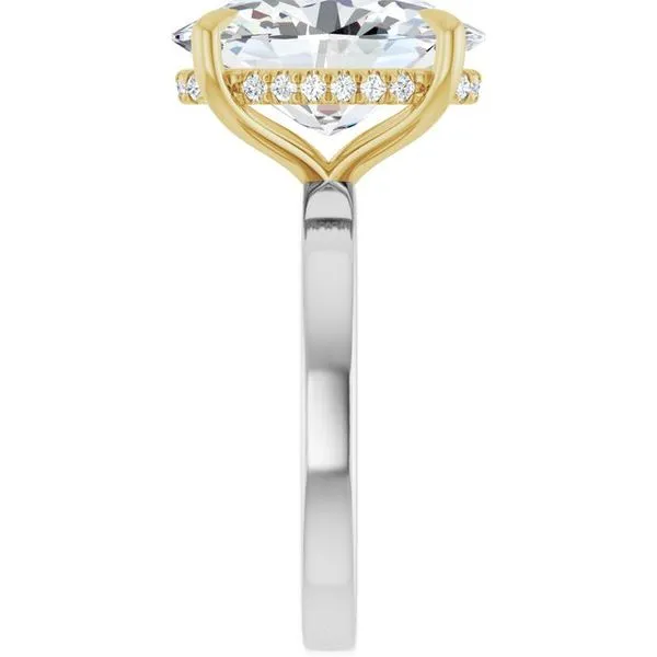 Claw-Prong Hidden Halo-Style Engagement Ring Image 4 Vulcan's Forge LLC KANSAS CITY, MO