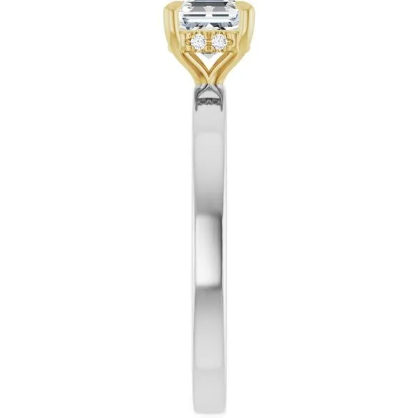 Claw-Prong Hidden Halo-Style Engagement Ring Image 4 Austin's Fine Diamonds & Jewelry Lyndhurst, NJ