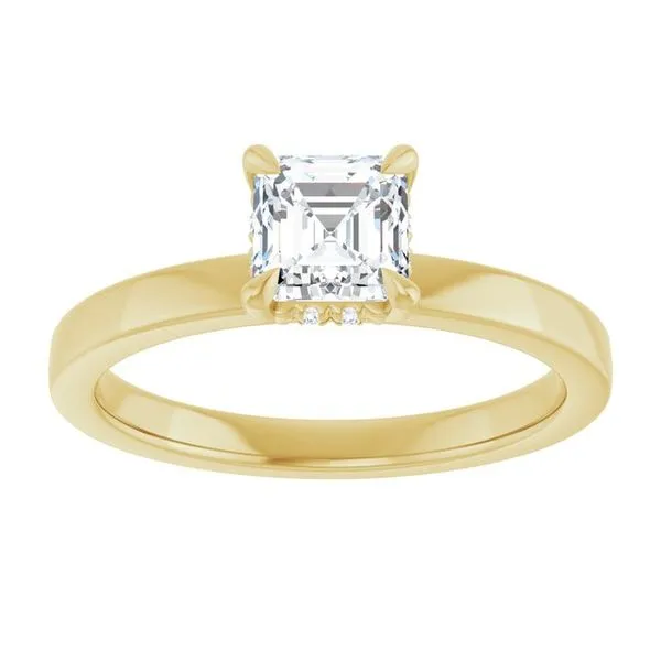 Claw-Prong Hidden Halo-Style Engagement Ring Image 3 Mark Jewellers La Crosse, WI
