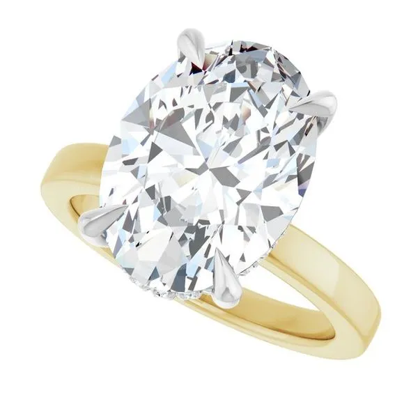 Claw-Prong Hidden Halo-Style Engagement Ring Image 5 Mark Jewellers La Crosse, WI