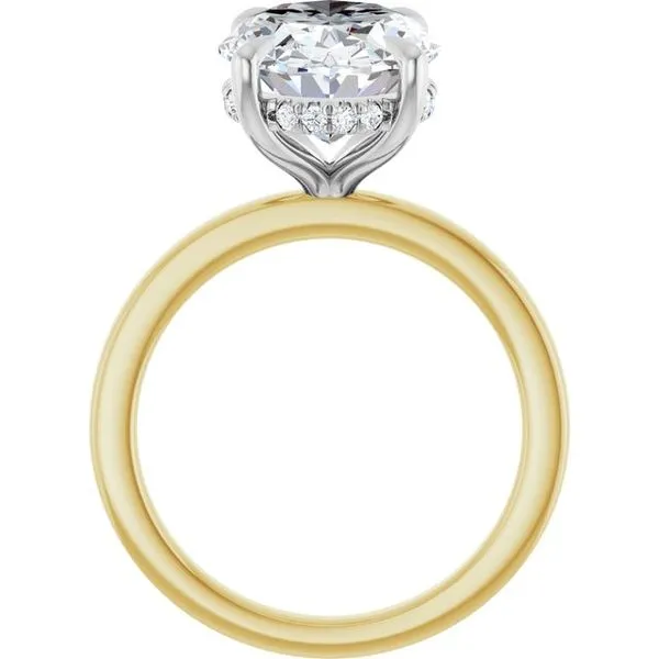 Claw-Prong Hidden Halo-Style Engagement Ring Image 2 J. Thomas Jewelers Rochester Hills, MI