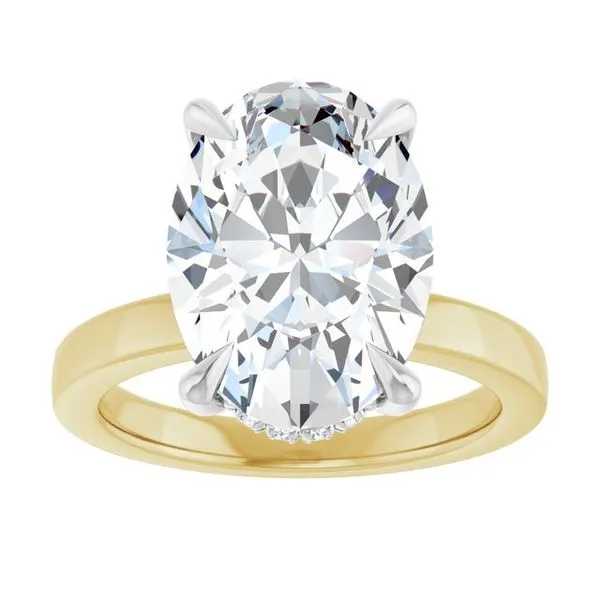 Claw-Prong Hidden Halo-Style Engagement Ring Image 3 Mark Jewellers La Crosse, WI