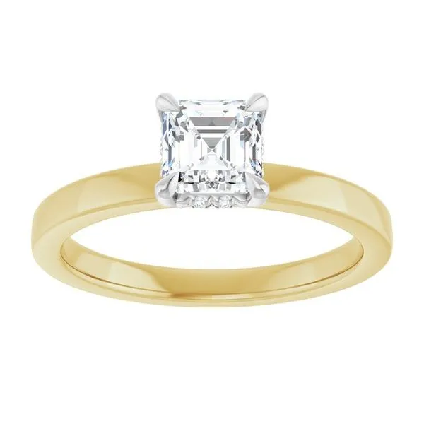 Claw-Prong Hidden Halo-Style Engagement Ring Image 3 Vulcan's Forge LLC KANSAS CITY, MO