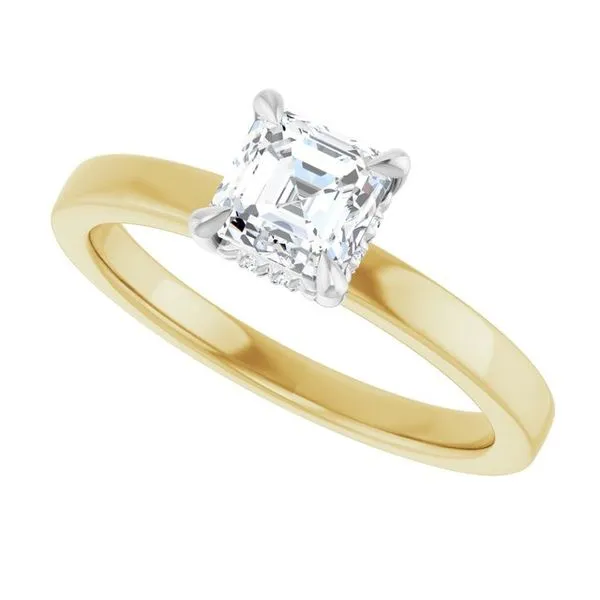 Claw-Prong Hidden Halo-Style Engagement Ring Image 5 Clater Jewelers Louisville, KY